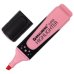 Текстовыделитель "Super Pastel", цвет пастельный розовый, прорезиненный корпус, линия 1-5 мм