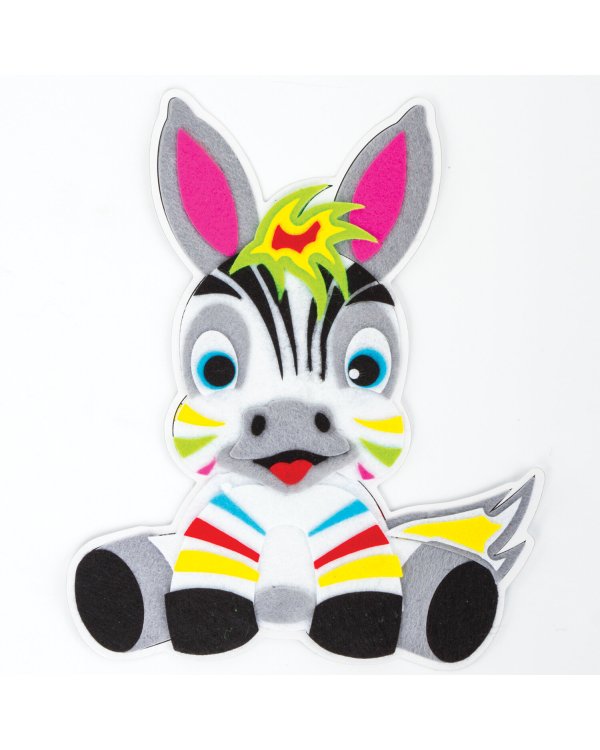 Аппликация из фетра "Зебра", 20х15 см