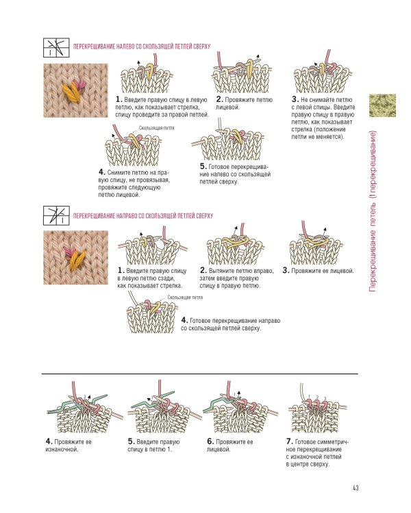 Японские узоры для вязания спицами.125 мотивов-125 технических приемов
