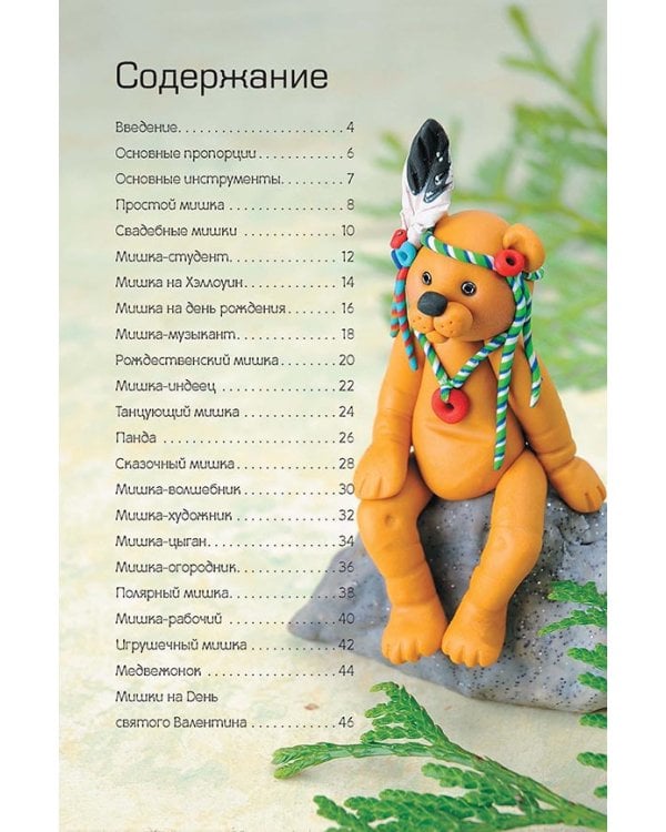 Медведи из полимерной глины