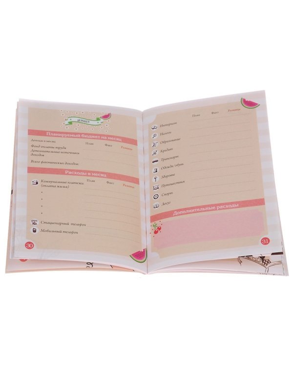 Книга планирования домашних доходов и расходов