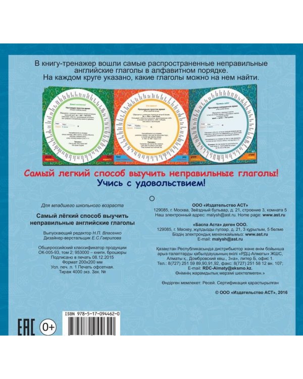 Самый лёгкий способ выучить 200 неправильных глаголов