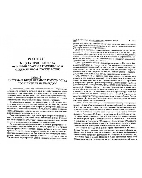Система защиты прав человека в Российской Федерации. Учебник