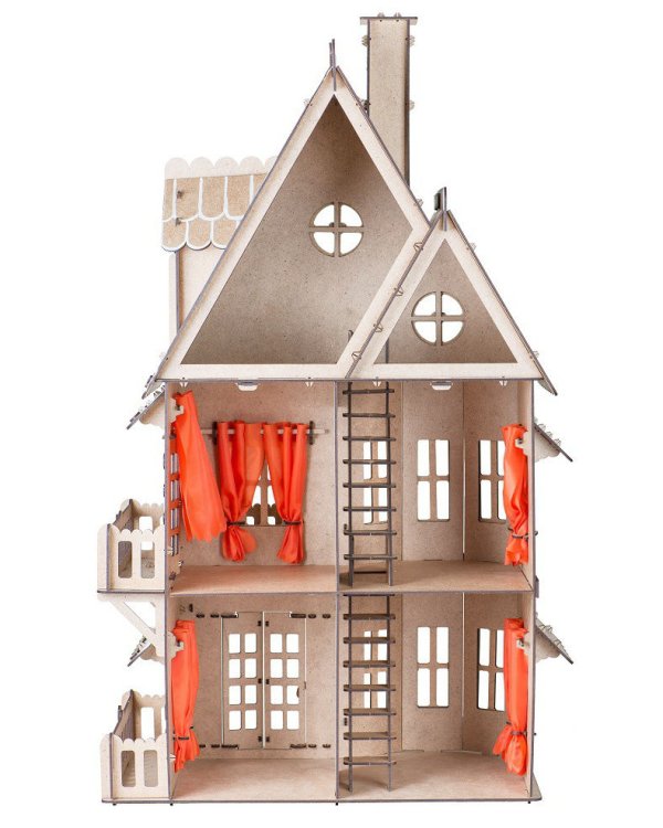 Сборный домик для кукол. Пряничный