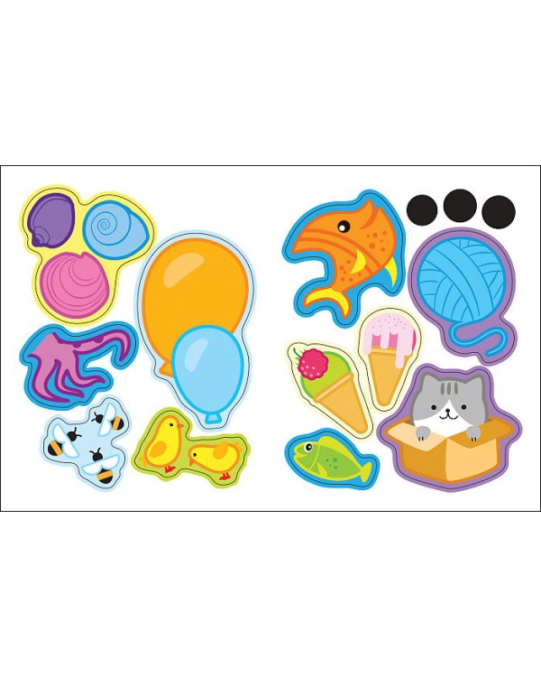 Цифры и счет. Книжка с многоразовыми наклейками