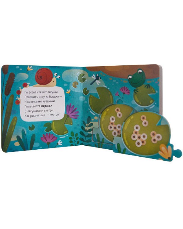 Как растет лягушка (книга с пазлами)