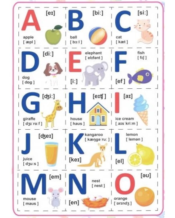 Разрезные элементы. Пять в одном. Английский алфавит