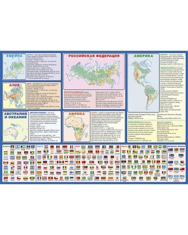 Планшетная карта Мира. Политическая. Двусторонняя