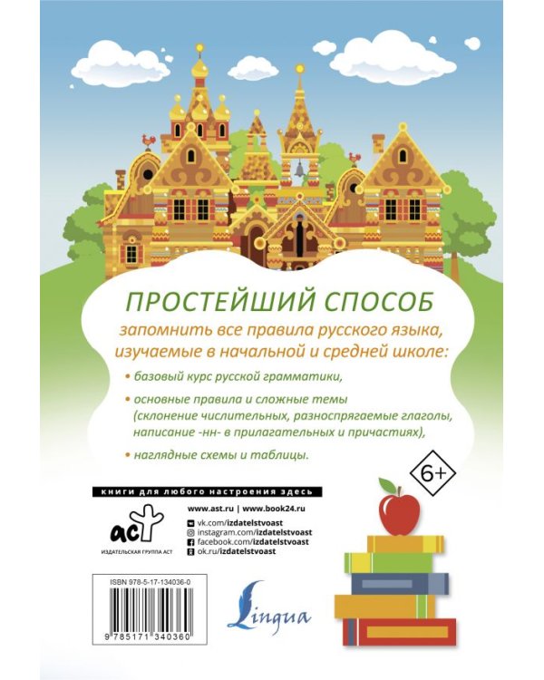 Все правила русского языка в схемах и таблицах