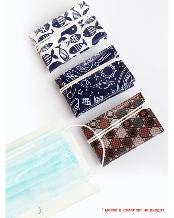 Чехлы для медицинских маскок "Мужской. №1", 3 штуки