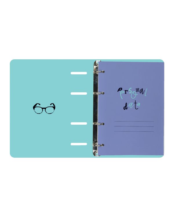 Тетрадь со сменным блоком "Reep your eyes wide open", 80 листов, в точку