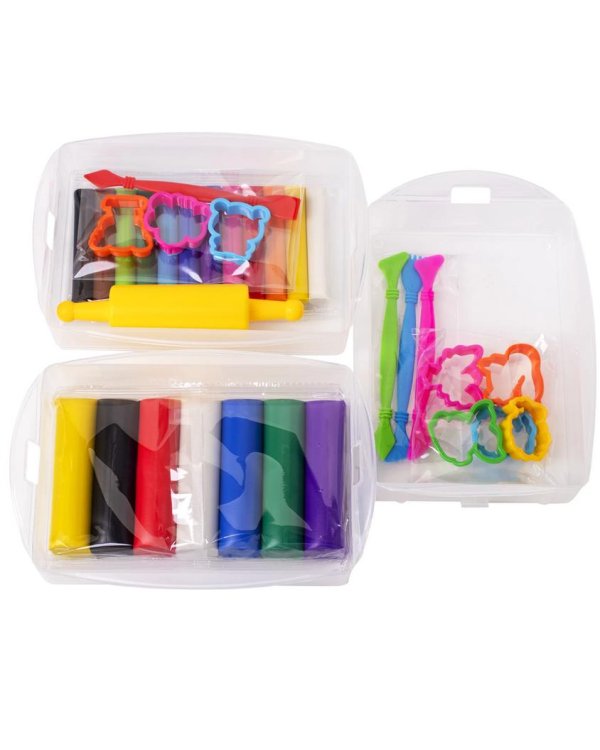 Пластилин "Юнландия", 12 цветов, 620 г, скалка, 4 стека, 8 формочек