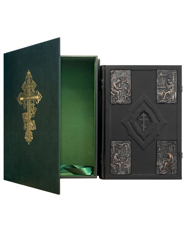 Библия (1213) 088 DCTIбол.формата в футляре(зеленая)