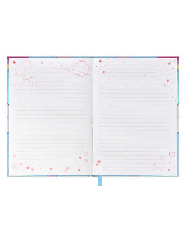 Ежедневник девочки. Радуга, А6+, 96 листов, линия