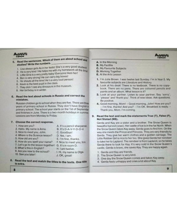 Английский язык. Spotlight. Английский в фокусе. 5 класс. Тренировочные упражнения в формате ГИА. ФГОС