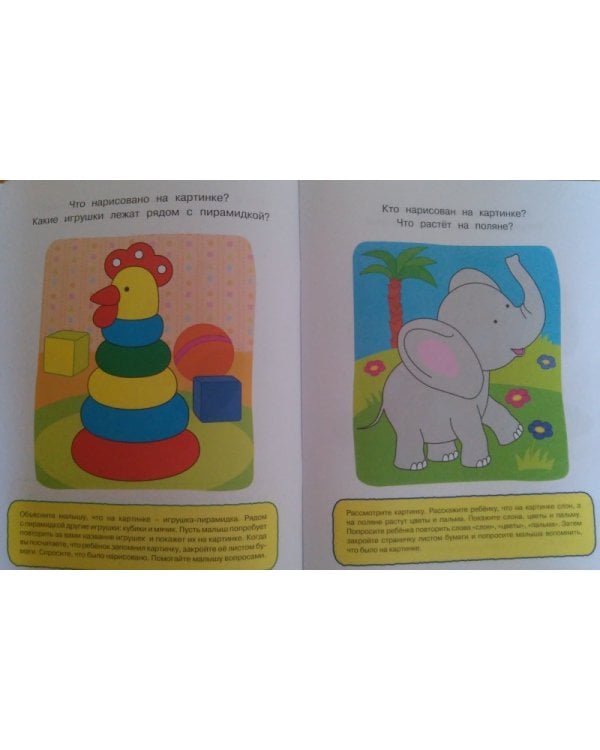 Запомни картинки. Развиваем память. Для детей 1-2 лет