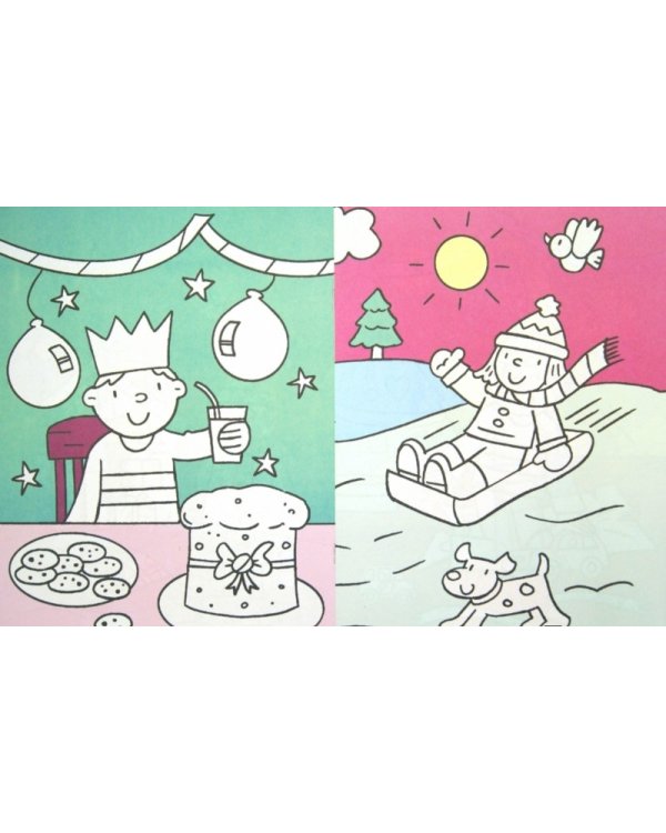 Новогодние раскраски для малышей