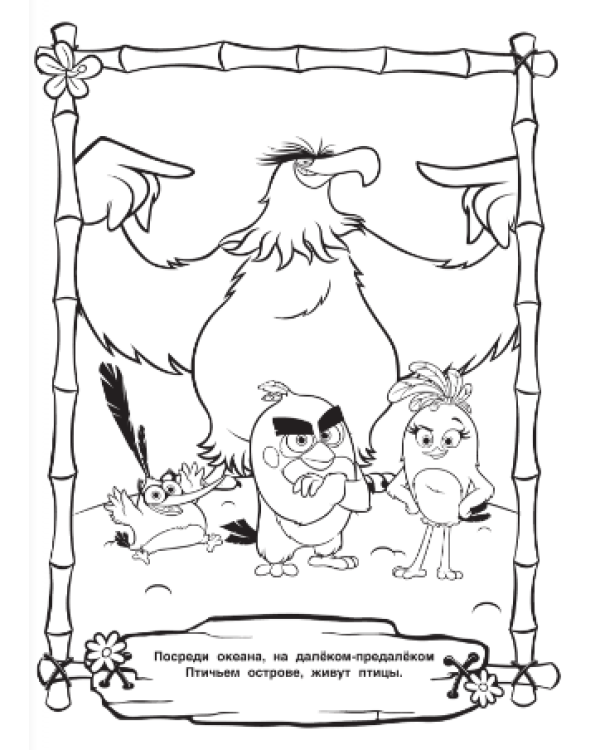 Раскраска. Angry Birds