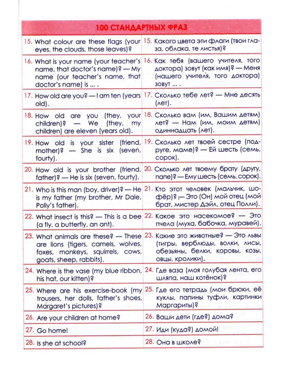 Тетрадь-словарь для записи слов. Английский язык