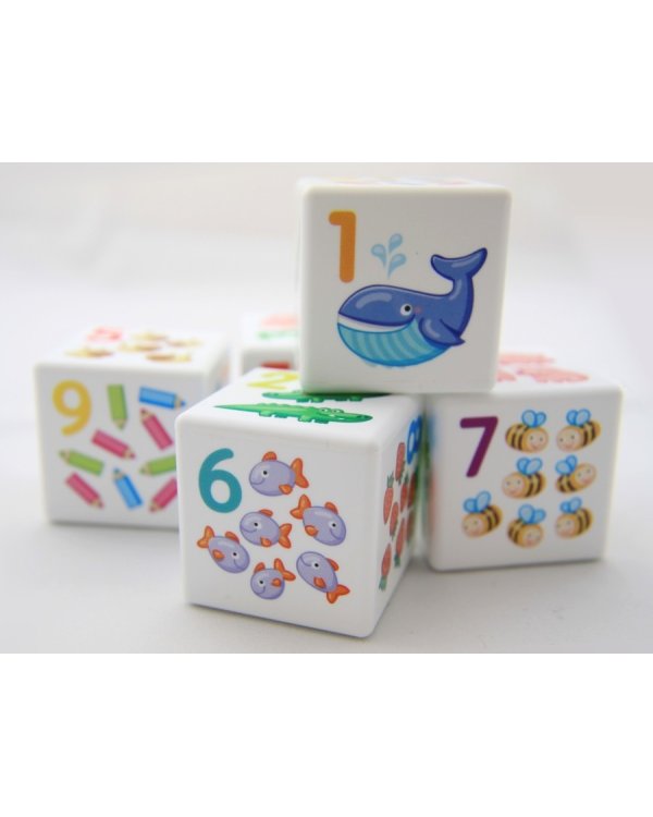 Кубики "Кубики для умников. Арифметика", 12 штук