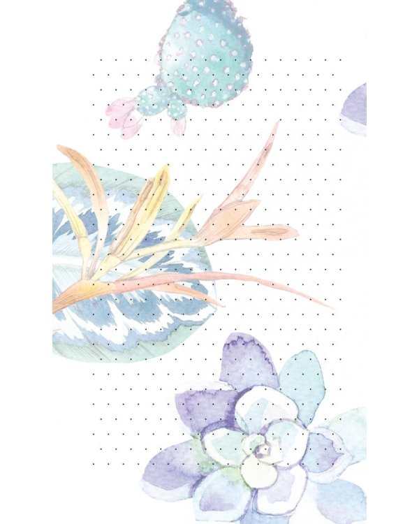 Блокнот-голограмма Flower Notes (синий)