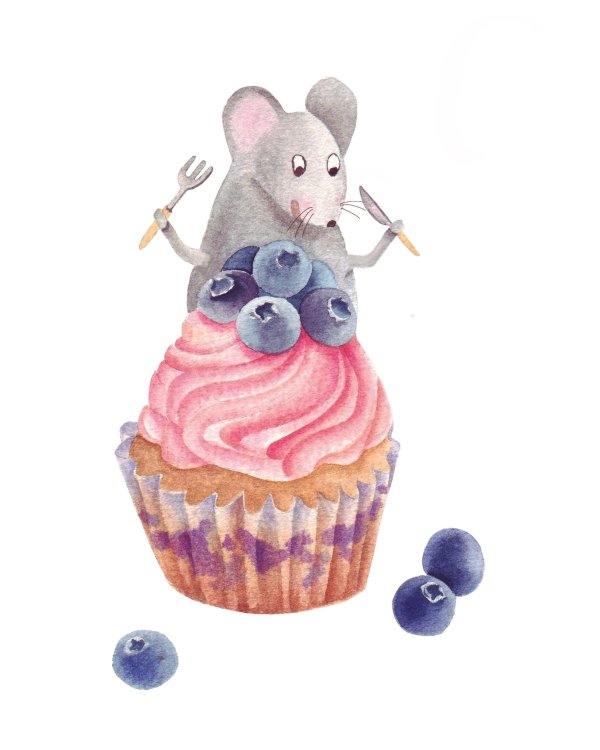 Блокнот Радужные перспек.(с мышками)Начнём с десерта!