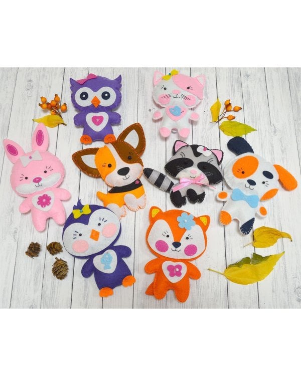 Игрушка из фетра своими руками. Енотик