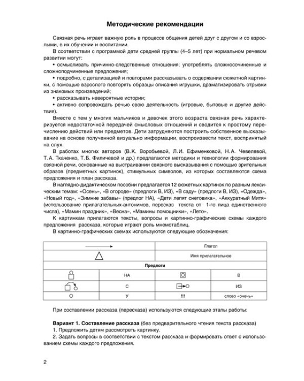 Развиваем связную речь у детей 4-х лет с ОНР. Картинки, схемы, планы рассказов. Наглядное пособие