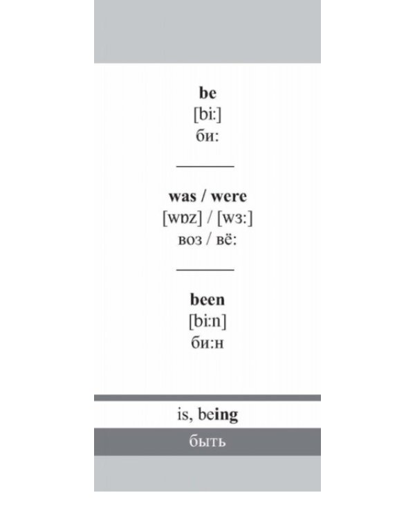 Простейший способ выучить неправильные английские глаголы