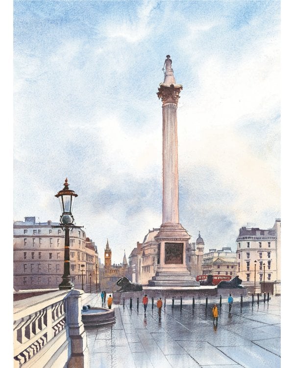 Нарисуй Лондон акварелью по схемам