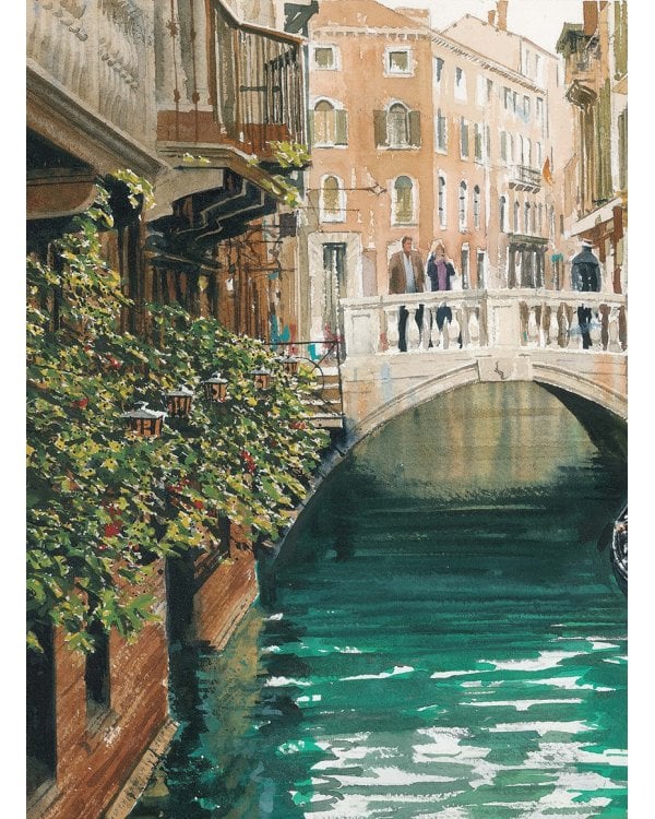 Нарисуй Венецию акварелью по схемам