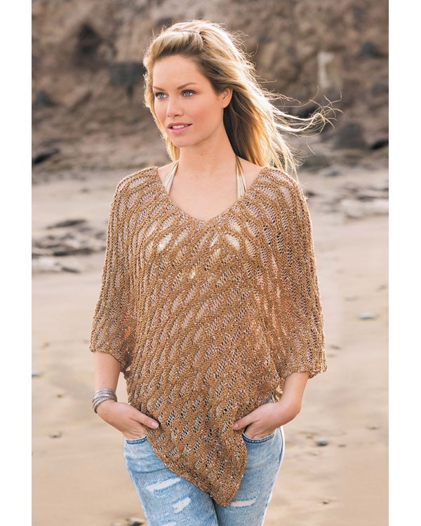 Модные пончо и накидки на каждый день.Вяжем спицами