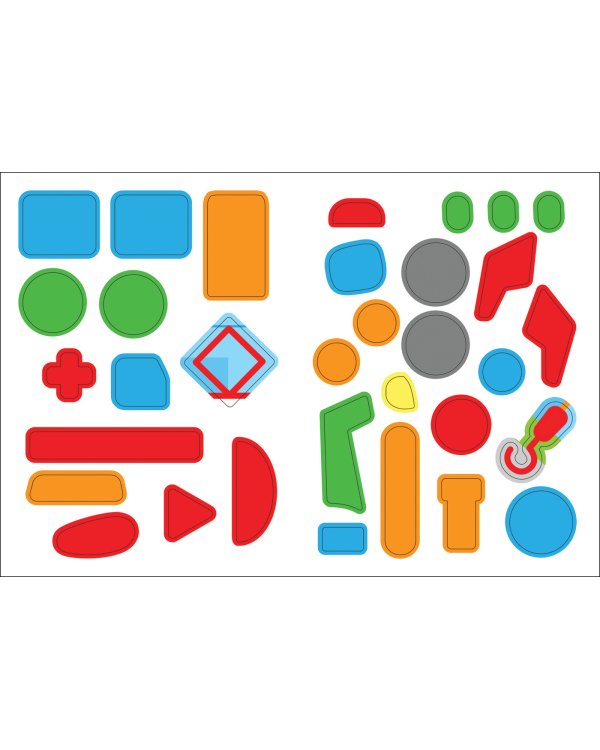 Транспорт.Наклей и раскрась