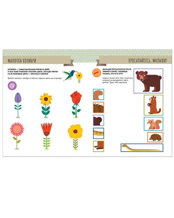 Времена года.Активити с наклейками