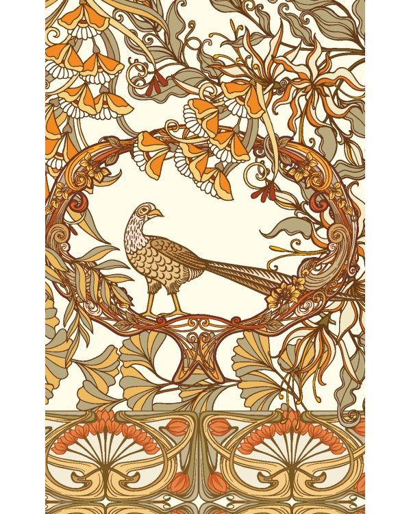 ART NOUVEAU (коричневый фон)