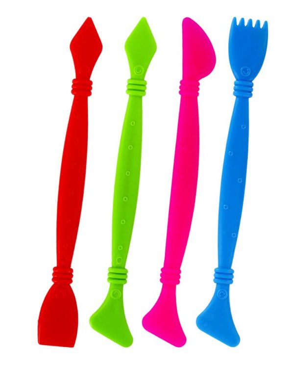 Пластилин "Юнландия", 12 цветов, 620 г, скалка, 4 стека, 8 формочек