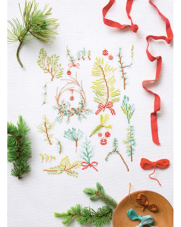 Французская вышивка крестом.Волшебное Рождество Элен ле Берр.20 крупных схем