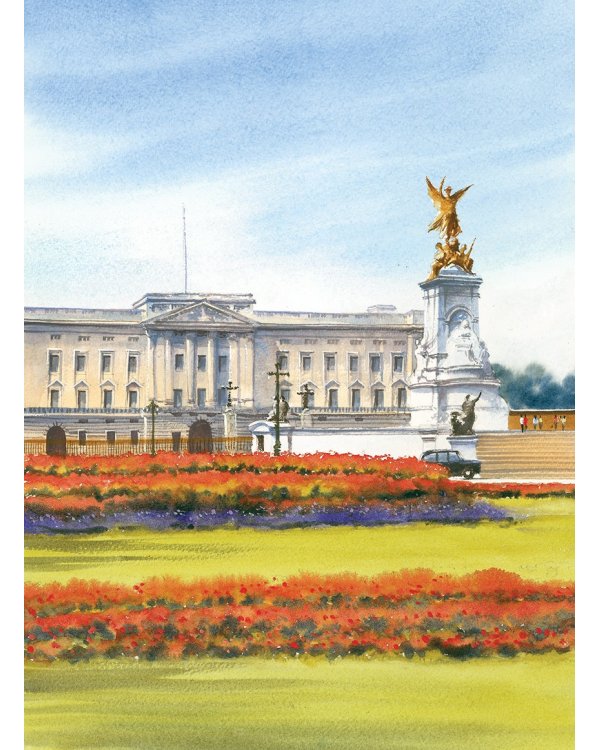 Нарисуй Лондон акварелью по схемам