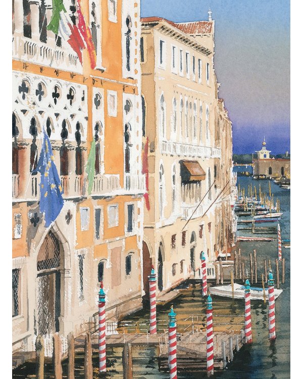 Нарисуй Венецию акварелью по схемам