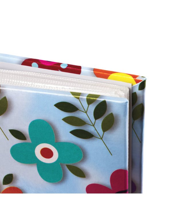 Фотоальбом BRAUBERG на 200 фото, Цветочки (391119)