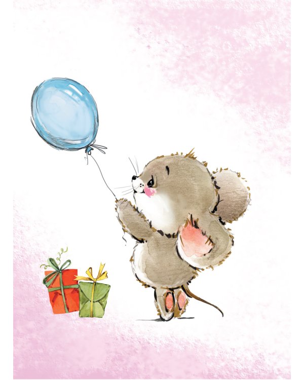 Блокнот Радужные перспек.(с мышками)С новым счастьем!