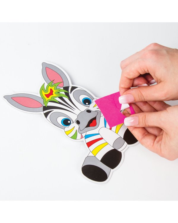 Аппликация из фетра "Зебра", 20х15 см