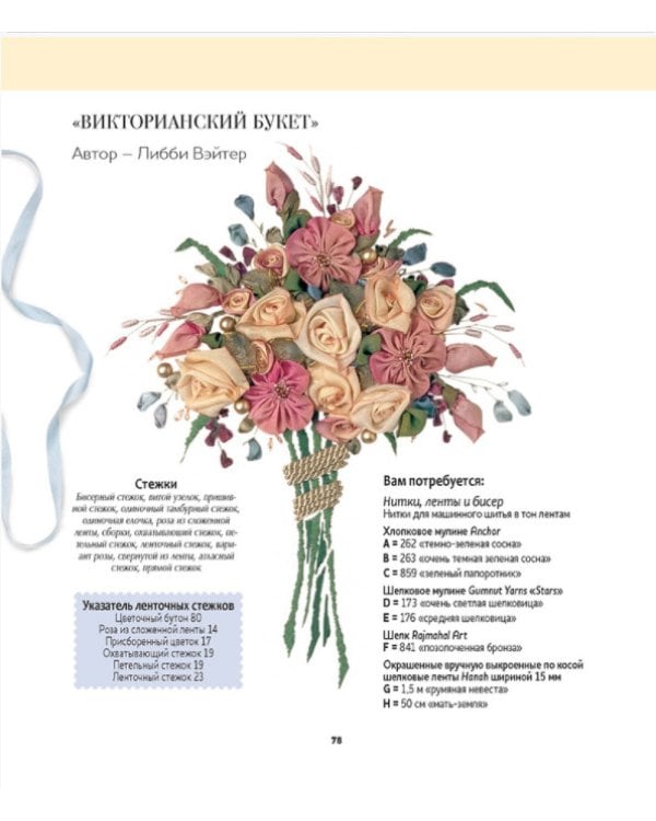 Вышиваем шелковыми лентами.Пособие для начинающих