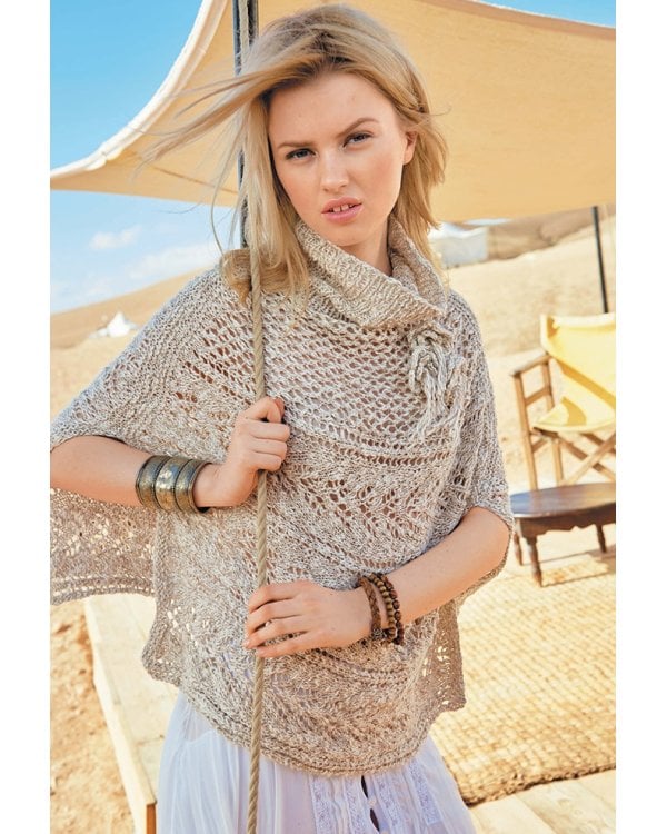 Модные пончо и накидки на каждый день.Вяжем спицами