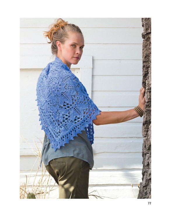 Классические шали.20 элегантных моделей с ажурами,косами и другими узорами.Спицы