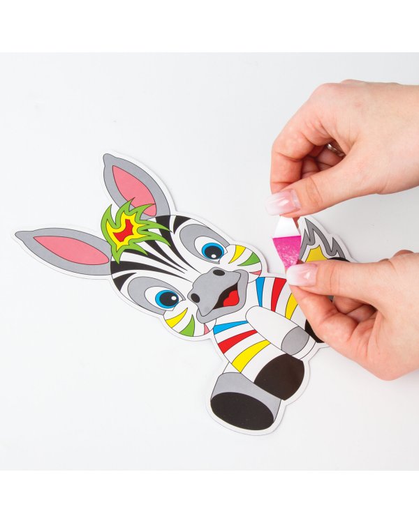 Аппликация из фетра "Зебра", 20х15 см