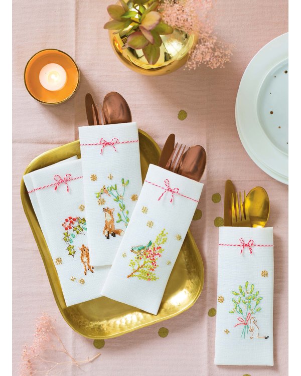 Французская вышивка крестом.Волшебное Рождество Элен ле Берр.20 крупных схем