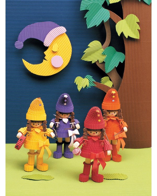 Объемные поделки из гофрокартона. Декоративные фигурки