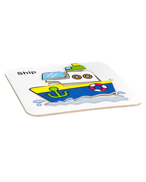 Многоразовая водная раскраска-пазл. Корабль