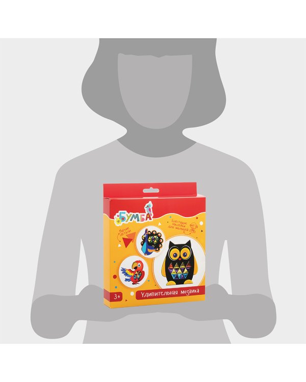 Удивительная мозаика с фольгированными наклейками. Птички